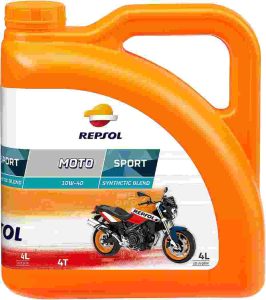 REPSOL Moto Sport 4T 10W40, huile moto, 4 litres
